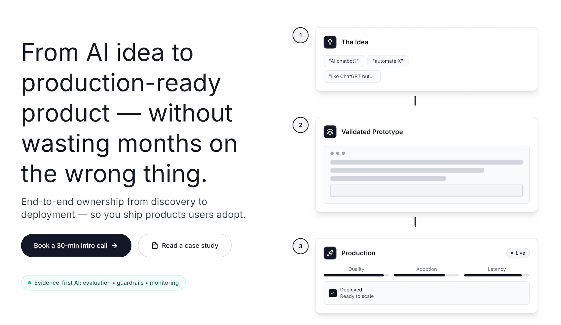 New hero section example