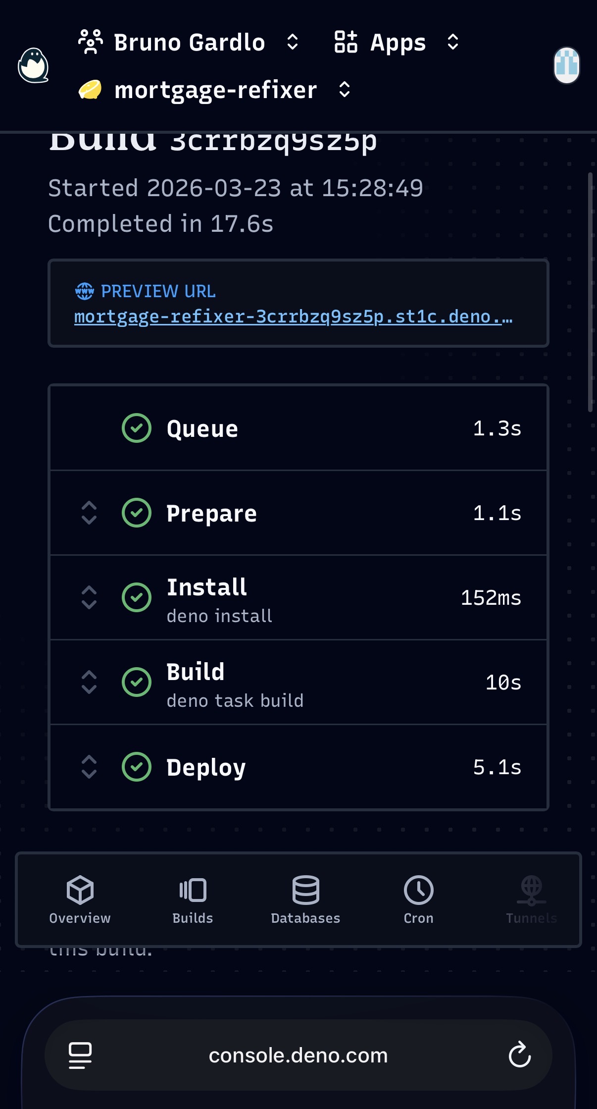 Deno Deploy build process
