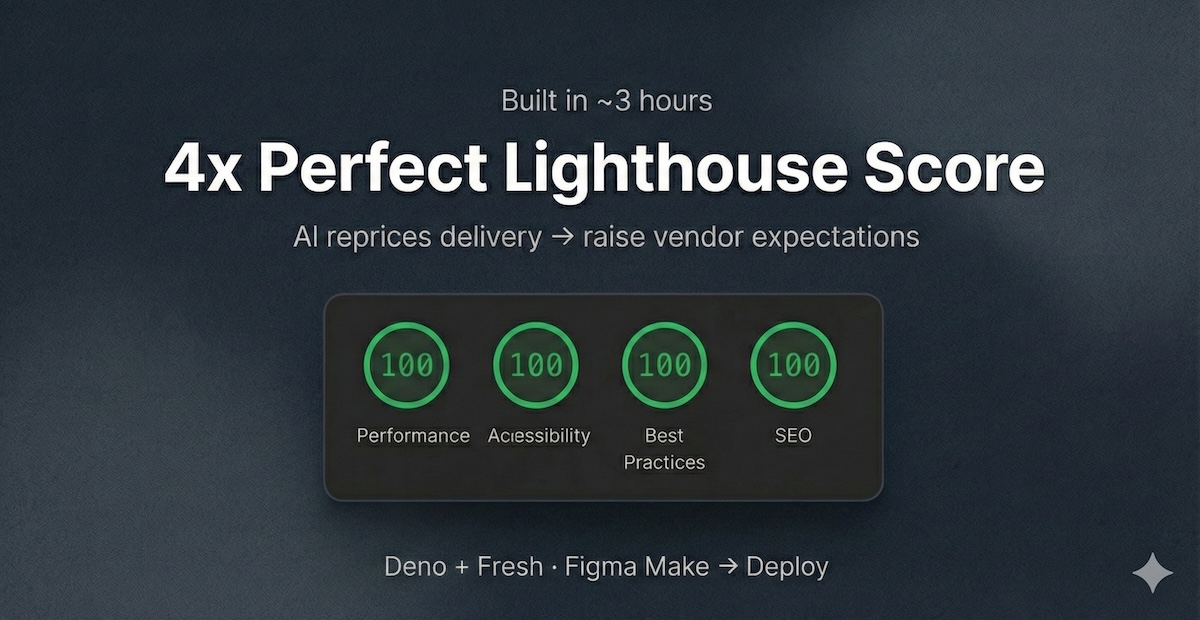 I rebuilt my wife's vet website - to meet perfect QoE standards.