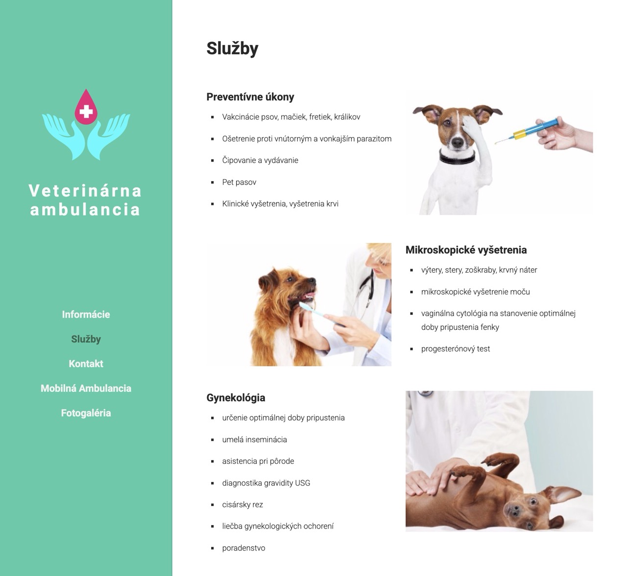 Old design screenshot